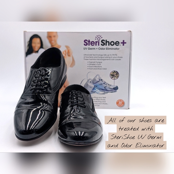MEZLAN Broadway Black Patent Leather Plain Toe Formal Dress Oxford Size 10.5M main image 16